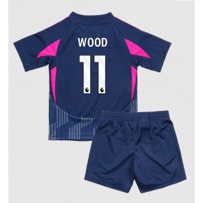 Nottingham Forest Chris Wood #11 Dětské Venkovní dres komplet 2024-25 Krátký Rukáv (+ trenýrky)